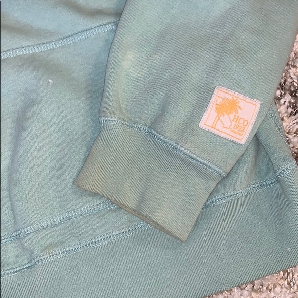 Hollister HCO mint blue hoodie sweatshirt XL - Picture 4 of 8